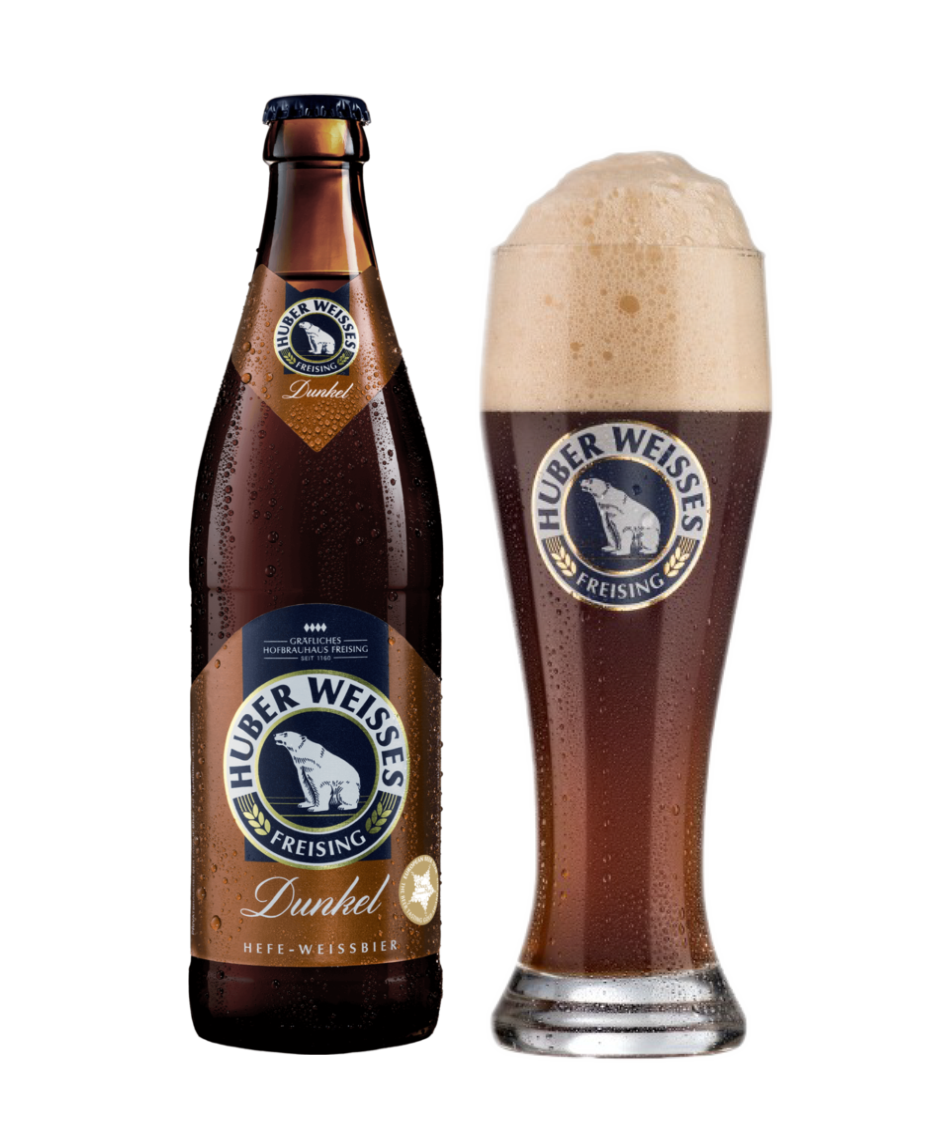 Bia HUBER WEISSES DUNKEL - bia lúa mì đen