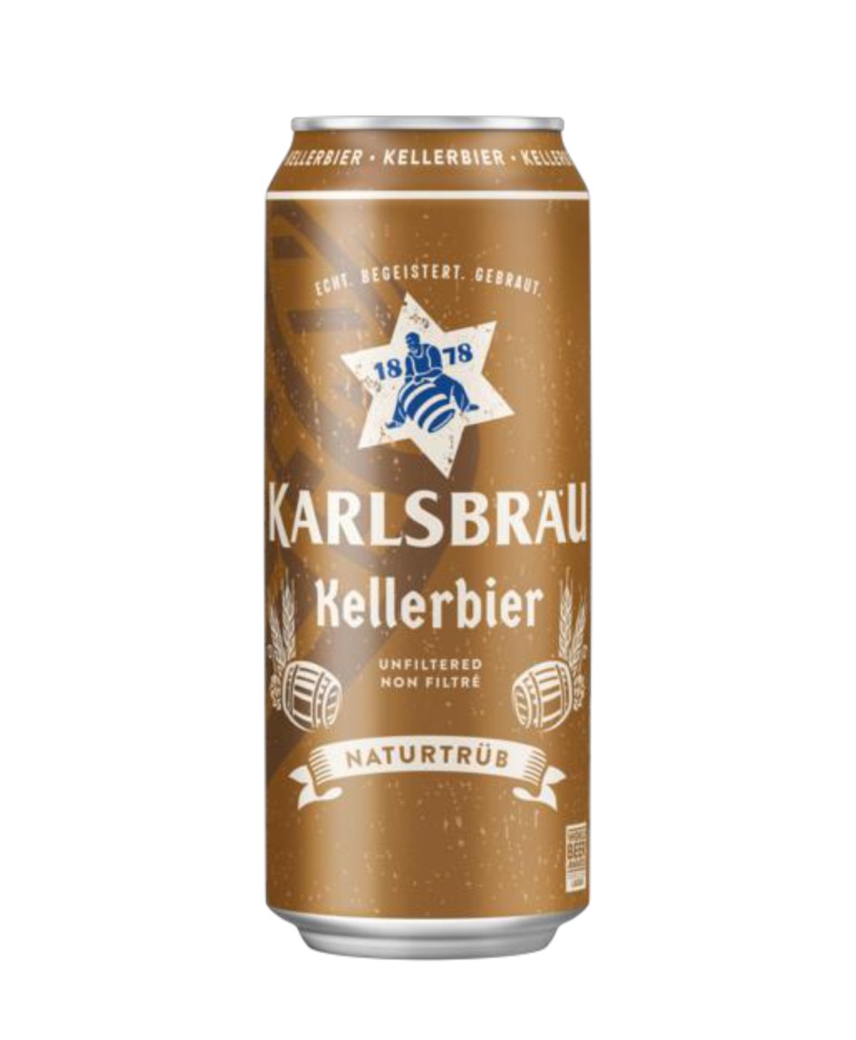 KARLSBRAU KELLERBIER UNFILTERED LAGER - Bia lúa mạch không lọc ( bia vàng )