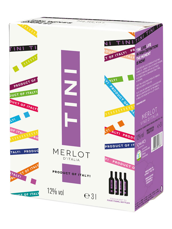 Rượu vang bịch Tini Merlot